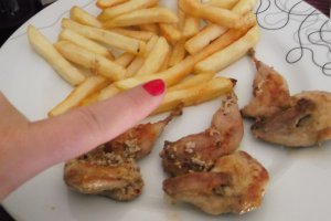 Pulpe de potarnichi prajite