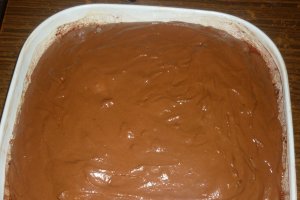 Brownie cu piersici