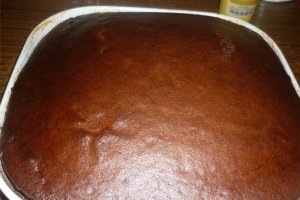 Brownie cu piersici