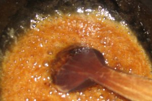 Crema de zahar ars cu suc de portocale si capsuni