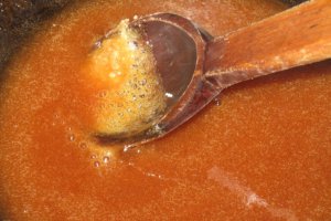 Crema de zahar ars cu suc de portocale si capsuni