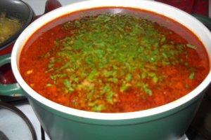 Bors cu legume de vara