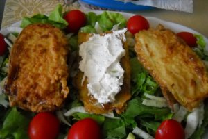 Dovlecei cu crema de branza