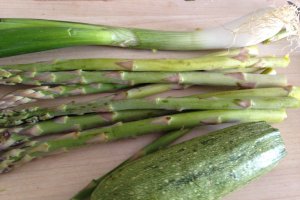 Paste cu legume verzi si Gruyere