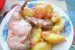 Friptura de iepure cu cartofi si mujdei roz-0