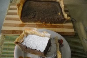 Flan de ciocolata cu ghimbir