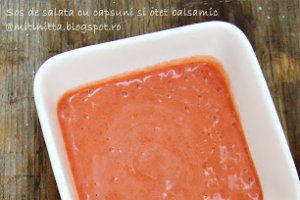 Sos cu capsuni si otet balsamic