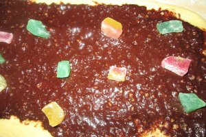 Cozonac cu cacao, nuca si rahat