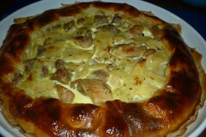 Tarta cu pui si bambus