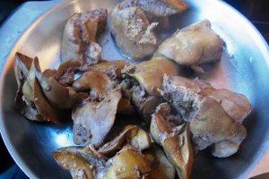 Tocanita de ceapa cu ficatei si pipote de pui