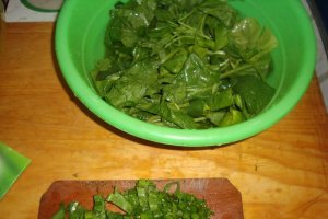 Salata de spanac cu miez de lapte