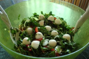 Salata de spanac cu miez de lapte