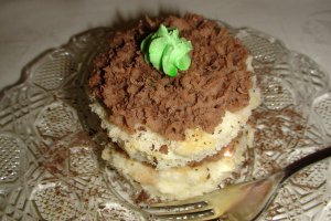 Turnulete cu mascarpone, ciocolata si menta