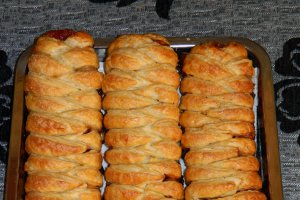 Strudel gigant cu ciocolata