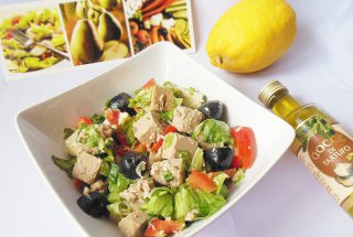 Salata cu ton si ulei de masline cu trufe