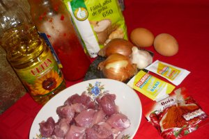 Papricas de porc cu galuste din faina