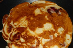 Pancakes cu cirese si rom
