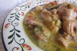 Pui cu legume chinezești, curry și lapte de cocos!