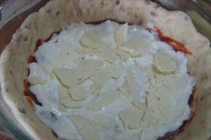 Tarta cu branzica telemea  la cuptor
