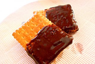 Sandvis de biscuiti cu inghetata si ciocolata