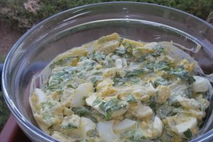 Salata de cartofi cu salata verde