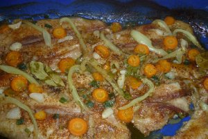 File de pangasius la cuptor