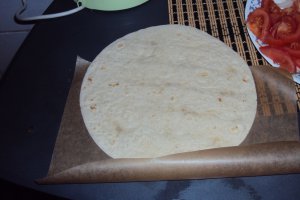 Shaorma cu pui (Pita au poulet)