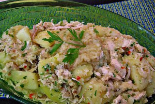 Salata de cartofi cu piept de pui si maioneza de telina