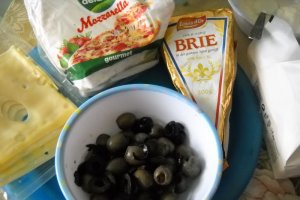 Evantai cu legume si branza