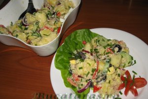 Salata orientala cu peste afumat