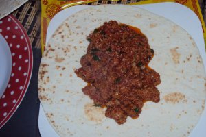 Burritos cu carne tocata