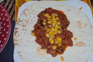Burritos cu carne tocata