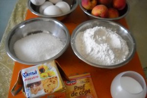 Prajitura cu zmeura si caise