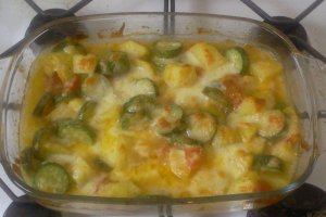 Gratin de cartofi si dovlecei