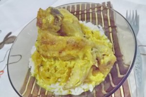 Pui cu legume in sos de smantana