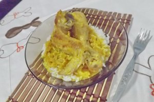 Pui cu legume in sos de smantana