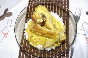 Pui cu legume in sos de smantana