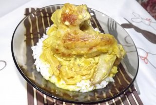 Pui cu legume in sos de smantana