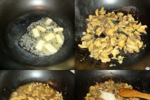 Fusilli cu sos de ciuperci