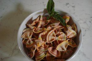 Paste cu dovlecei si mortadella