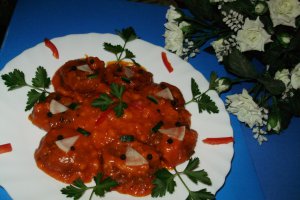 Piftelute cu sos de rosii (post)