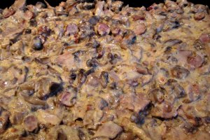 Omleta la cuptor cu ingrediente de la gratar