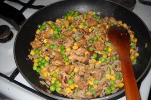 Salata de pui cu mix de orez
