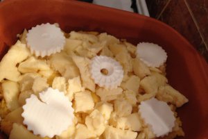 Mamaliga cu branza de burduf si miez de lapte la cuptor