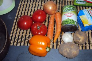 Supa crema de legume cu kaizer afumat