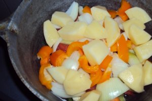 Supa crema de legume cu kaizer afumat