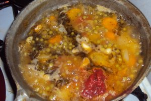 Supa crema de legume cu kaizer afumat