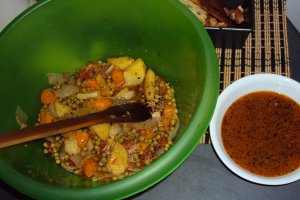 Supa crema de legume cu kaizer afumat