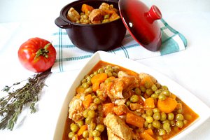 Mazăre verde cu carne de porc