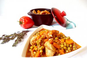Mazăre verde cu carne de porc